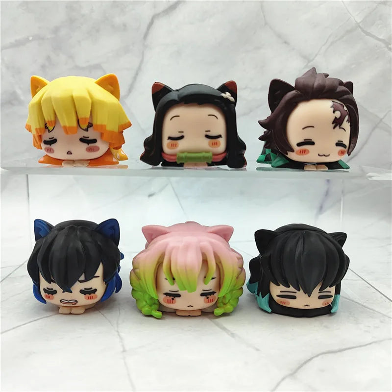 Mini Demon Slayer Figurines 6pcs