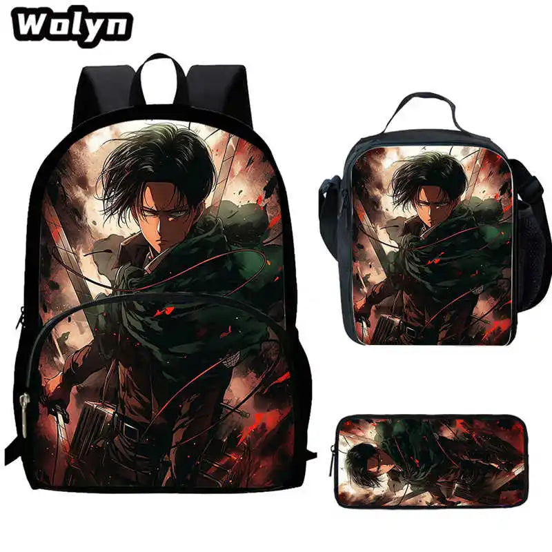 Attack On Anime Titan 3 piece School Set