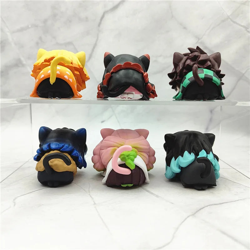 Mini Demon Slayer Figurines 6pcs