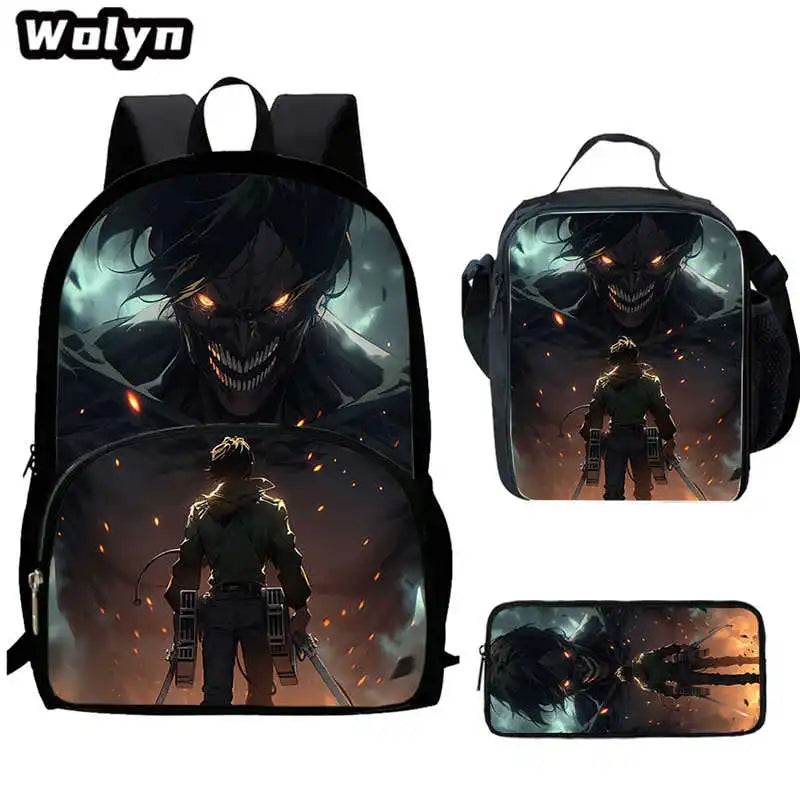 Attack On Anime Titan 3 piece School Set