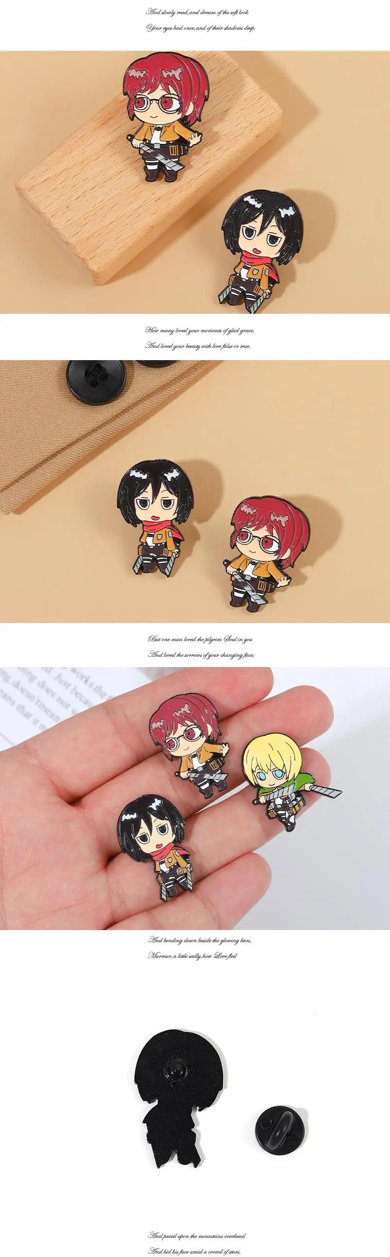 Attack on Titan Pins