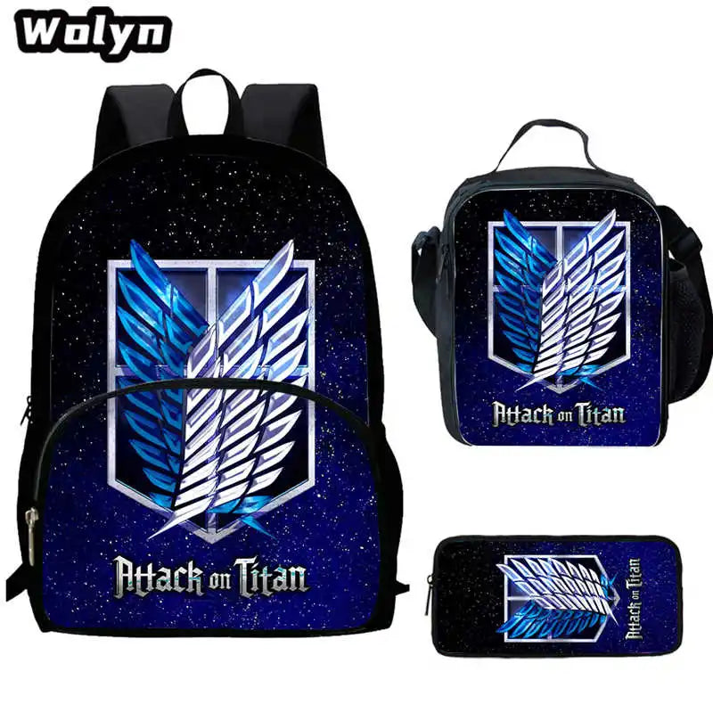 Attack On Anime Titan 3 piece School Set