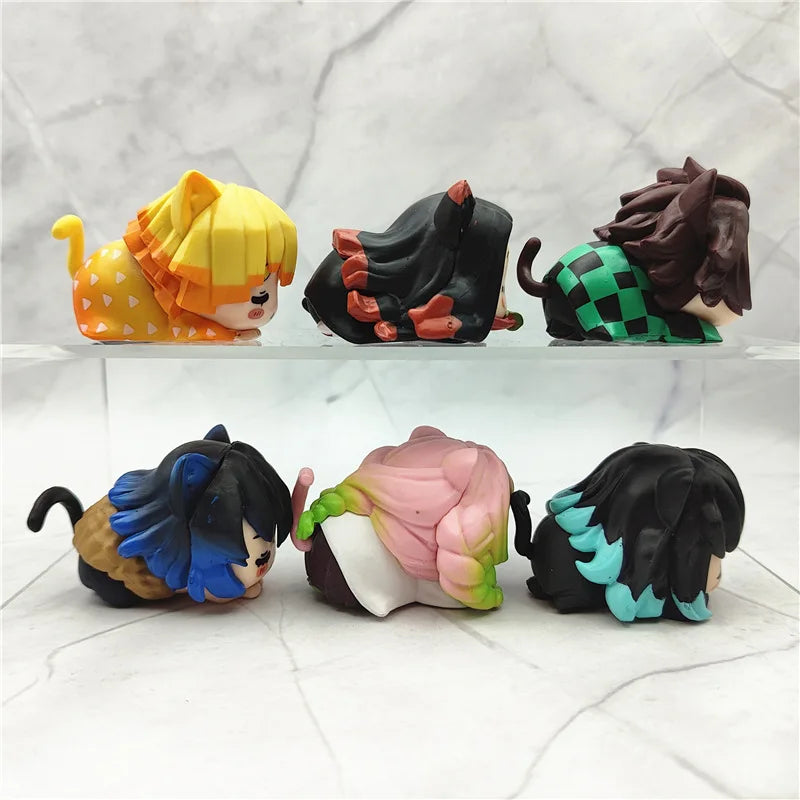 Mini Demon Slayer Figurines 6pcs