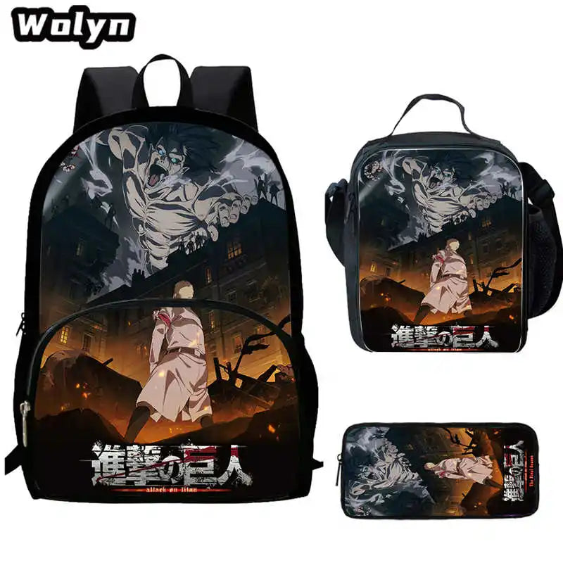 Attack On Anime Titan 3 piece School Set