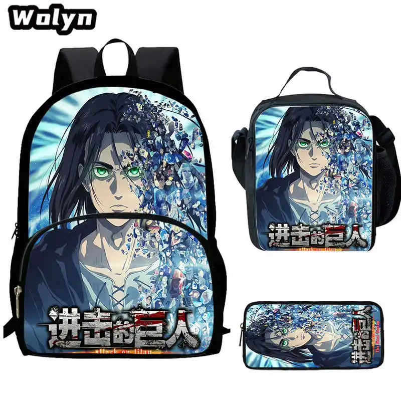 Attack On Anime Titan 3 piece School Set