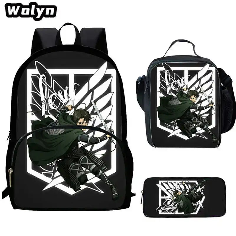 Attack On Anime Titan 3 piece School Set