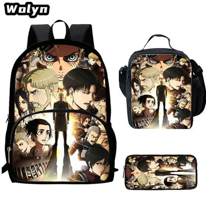 Attack On Anime Titan 3 piece School Set