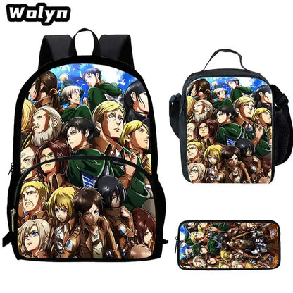 Attack On Anime Titan 3 piece School Set
