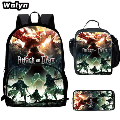 Attack On Anime Titan 3 piece School Set