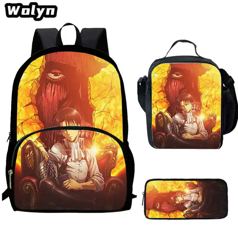 Attack On Anime Titan 3 piece School Set