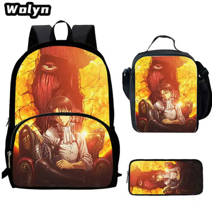 Attack On Anime Titan 3 piece School Set
