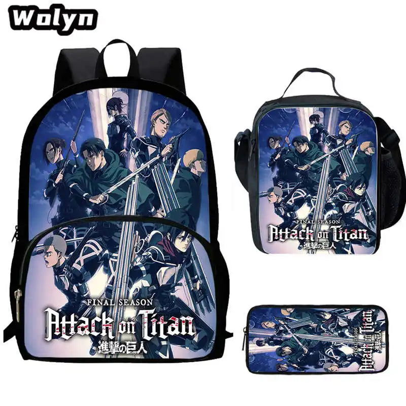 Attack On Anime Titan 3 piece School Set